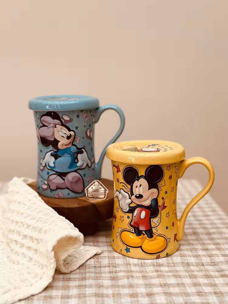 ماگ دیزنی درب دار میکی و مینی اورجینال