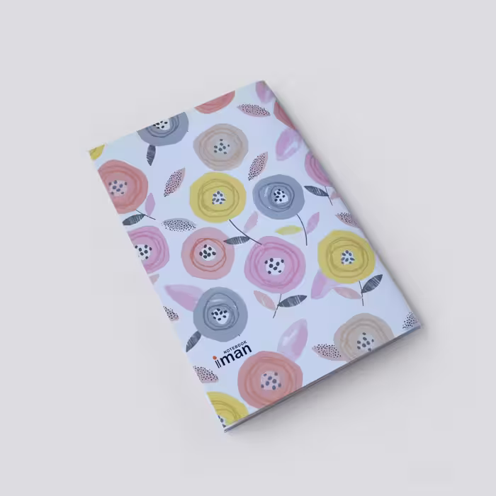 دفتر خط دار A5 آبنباتی ایمان (iman)