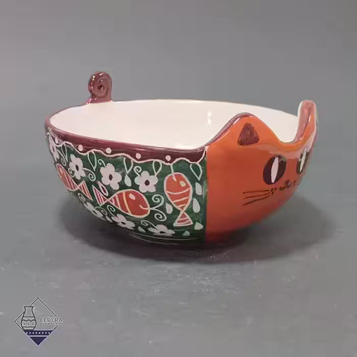 کاسه بزرگ پیشول (گربه) طرح پنج