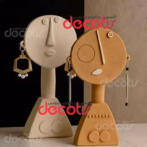 مانکن آویز گوشواره دختر پینترستی مجموعه 2 عددی