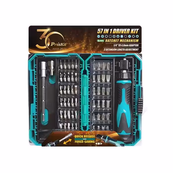 رابط سری پیچ گوشتی پروسکیت مدل SD-9857M بسته 57 عددی