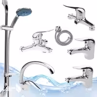 مجموعه 7 تکه اردکی کروم همراه علم دوش