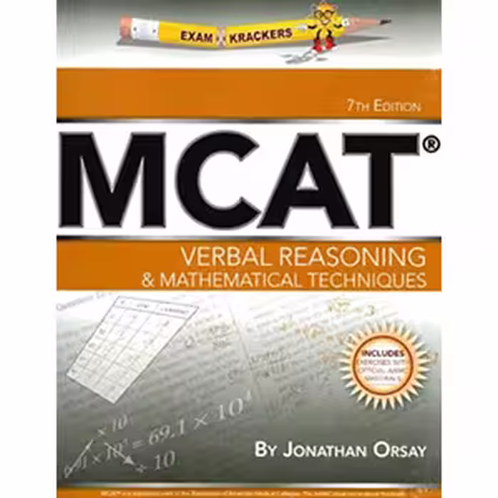 کتاب Examkrackers MCAT : Verbal Reasoning and Mathematical Techniques