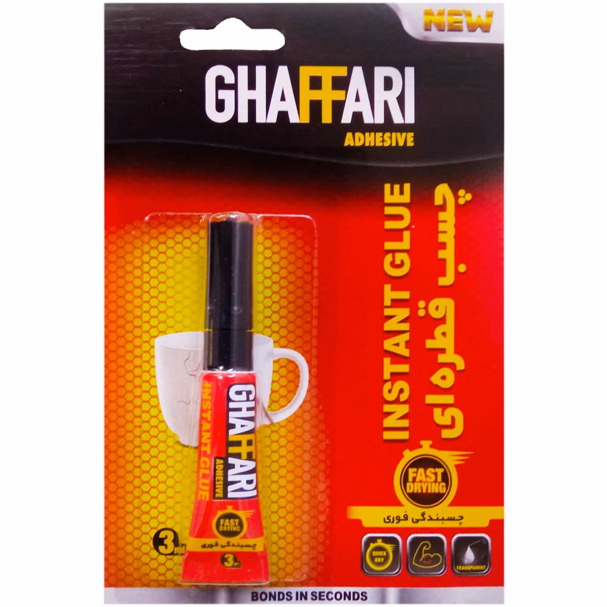 چسب قطره ای3گرمی آلفا/ غفاری