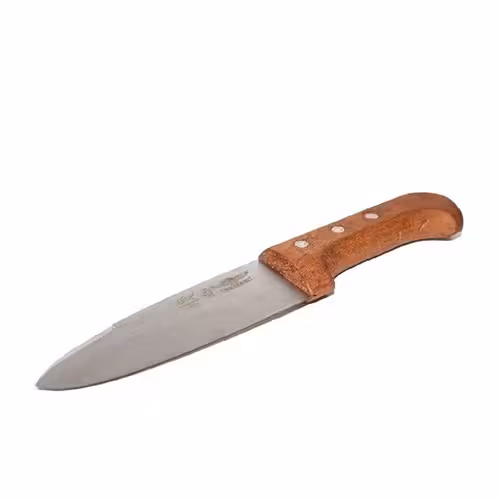 چاقو سلاخی دسته چوبی حیدری سایز 4