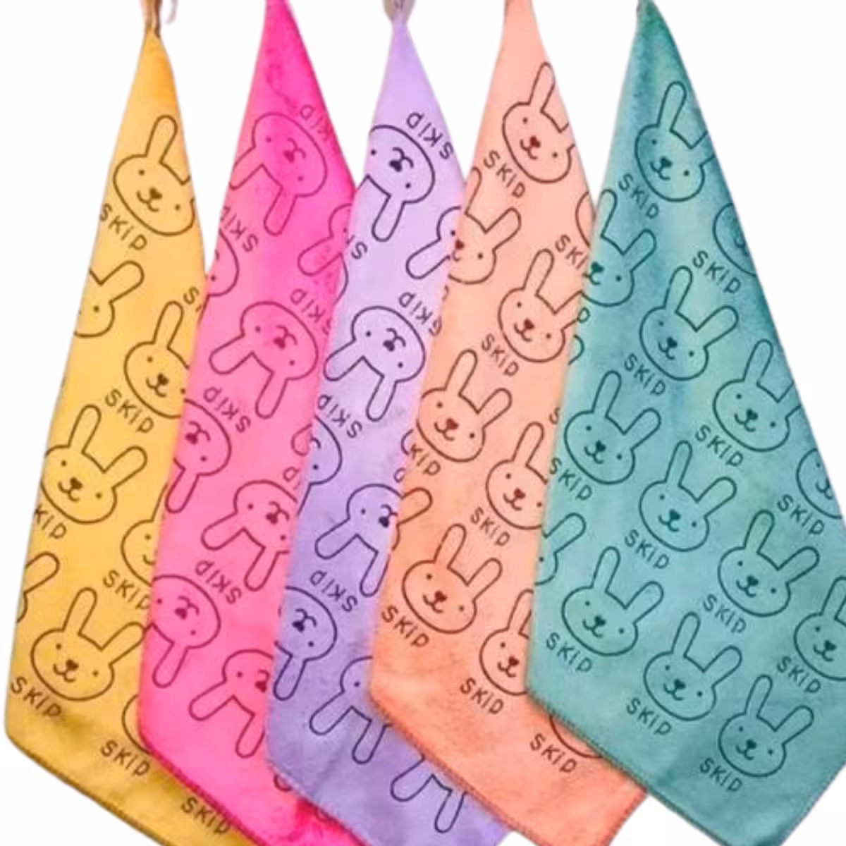 دستمال حوله ای آشپزخانه طرح خرگوشی سایز 40×40 بسته 12 عددی