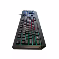 کیبورد بیاند مدل Bk-7140، سوئیچ ممبران، Full-size، نورپردازی LED RGB