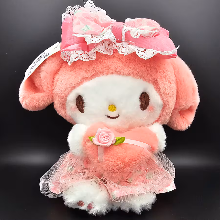 عروسک ملودی و قلب صورتی