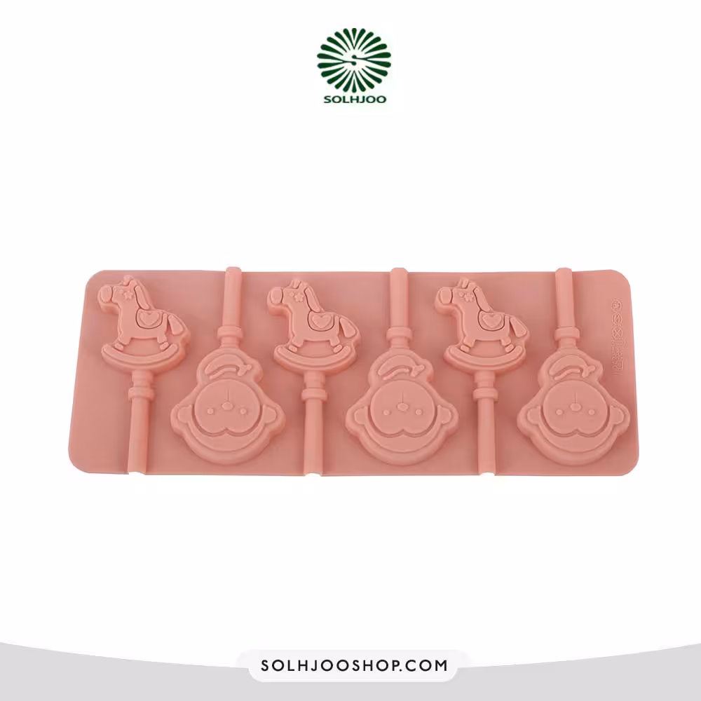 قالب سیلیکون آبنبات اسب و میمون 6 خانه