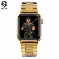 بند فلزی اپل واچ گرین لاین 42/44/45 میلی متر Green Lion Metallic Grande