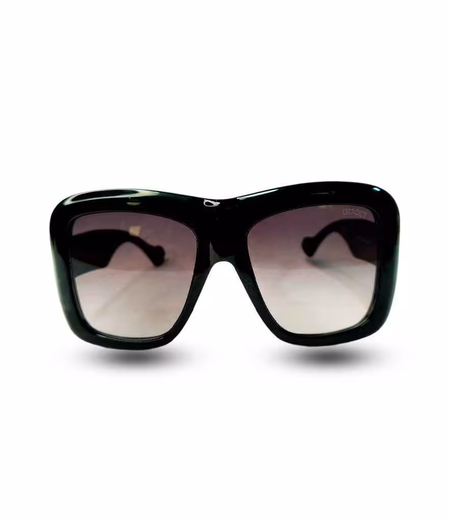 عینک آفتابی اسپرت مشکی مربعی برند گوچی یووی400