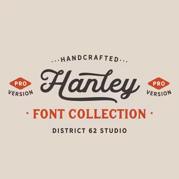 دانلود مجموعه فونت های انگلیسی Hanley Fonts