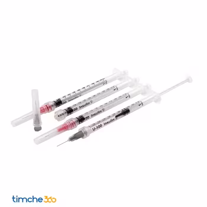سرنگ انسولین لوئرلاک حلما 0.1 سی سی گیج 29 بسته 60 عددی