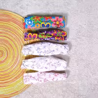 دستمال سر کشی چاپی گل ریز