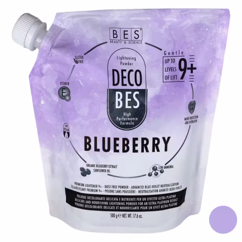 پودر دکلره بس مدل بلوبری وزن 500 گرم