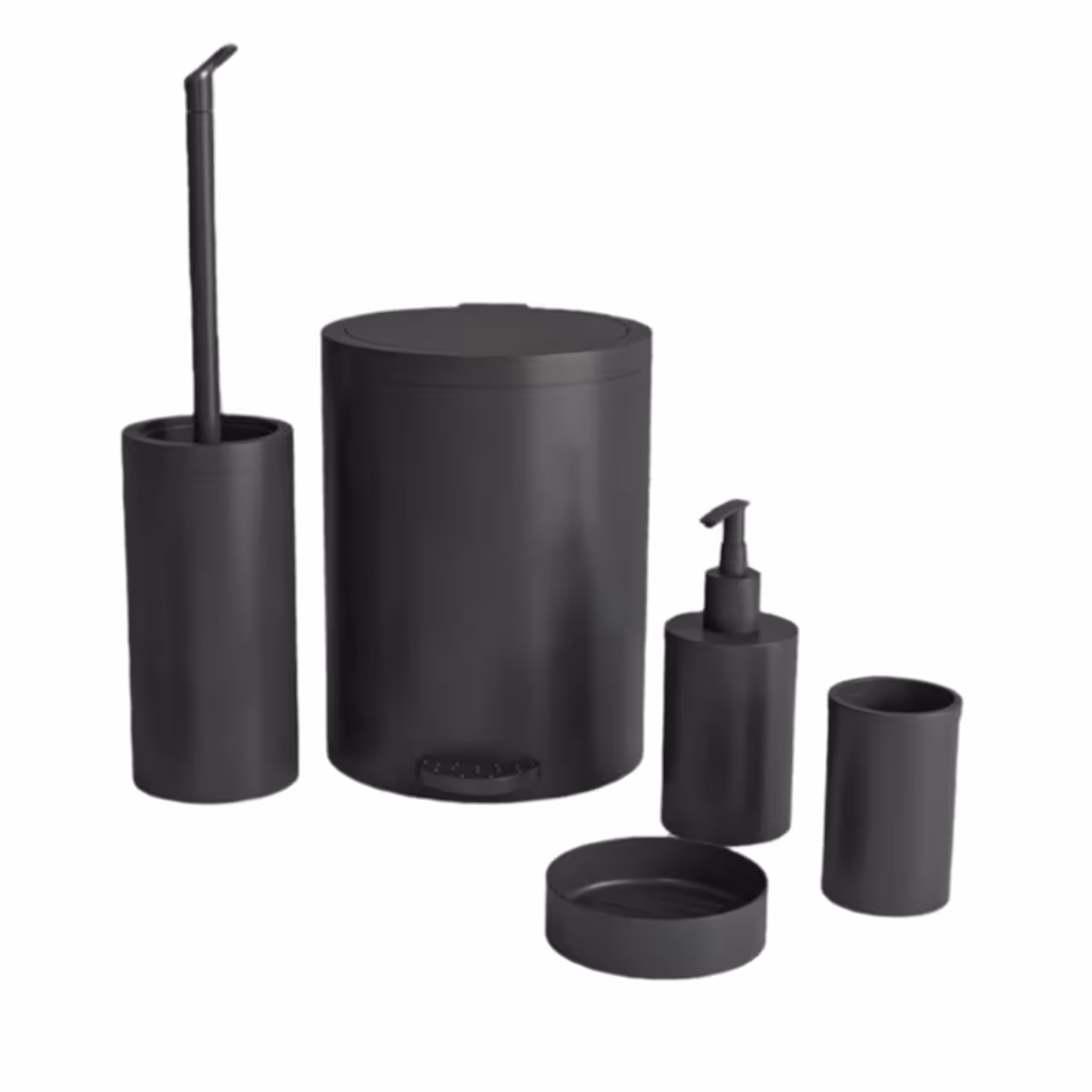 سرویس 5 پارچه هارمونی مدل روشا مشکی سوپرمات