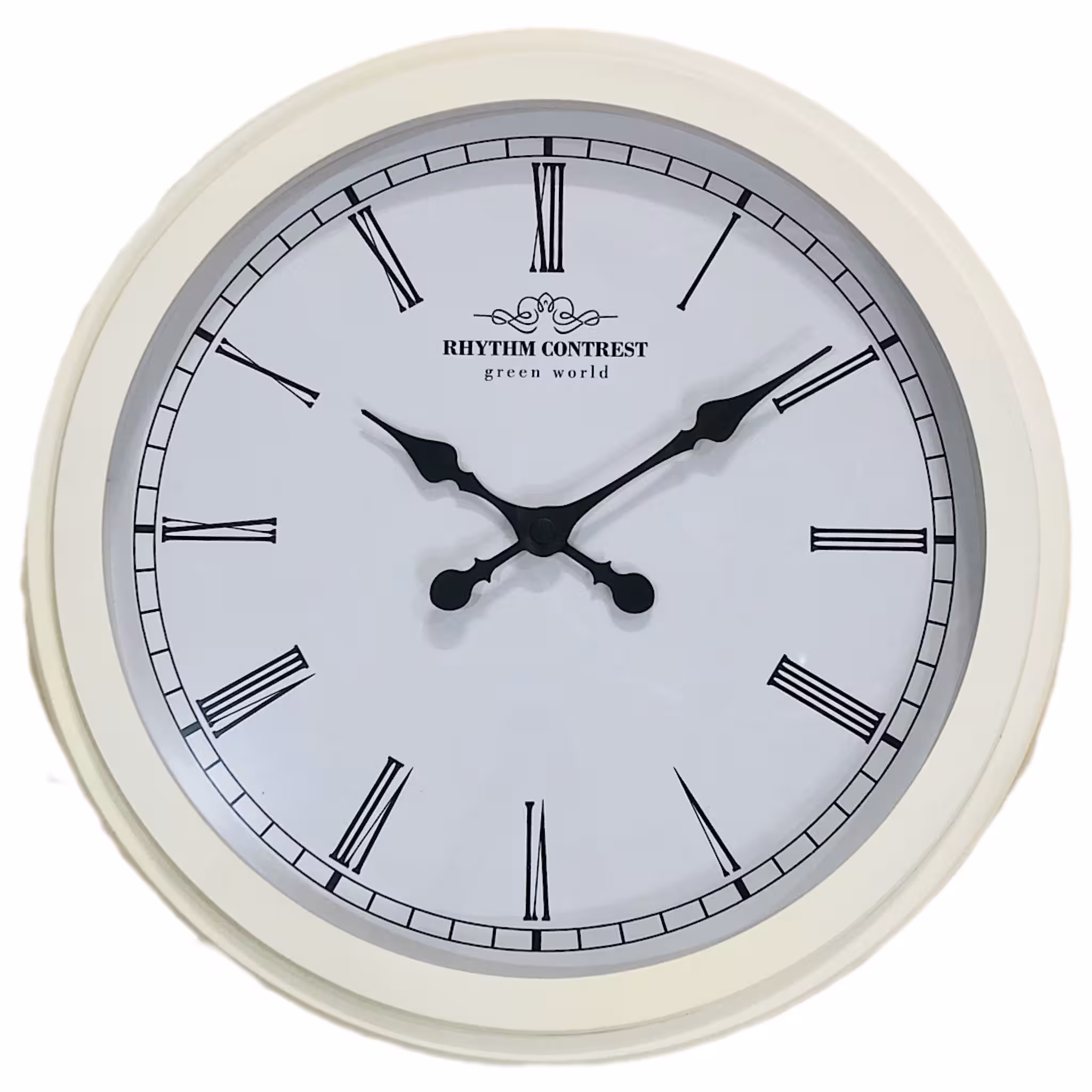 ساعت دیواری گرد چوبی دوقاب قطر 65 سانتی متر