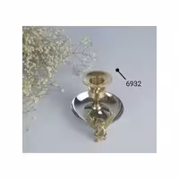 شمعدان انگشتی استیل برنج فرشته 6932