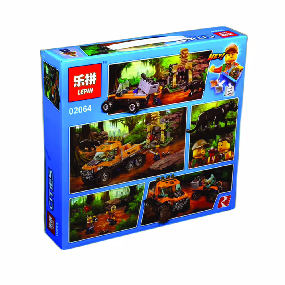 اسباب بازی لگو ماموریت جنگل لپین Lepin Jungle Halftrack