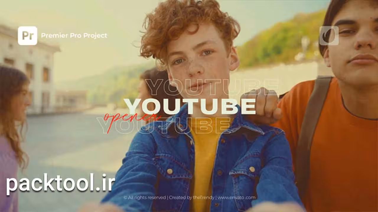 دانلود پروژه پریمیر پرو افتتاحیه یوتیوب Creative Youtube Opener - پک تول