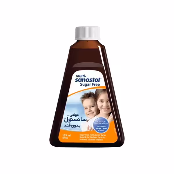 شربت مولتی سانستول بدون قند 155 میلی لیتر