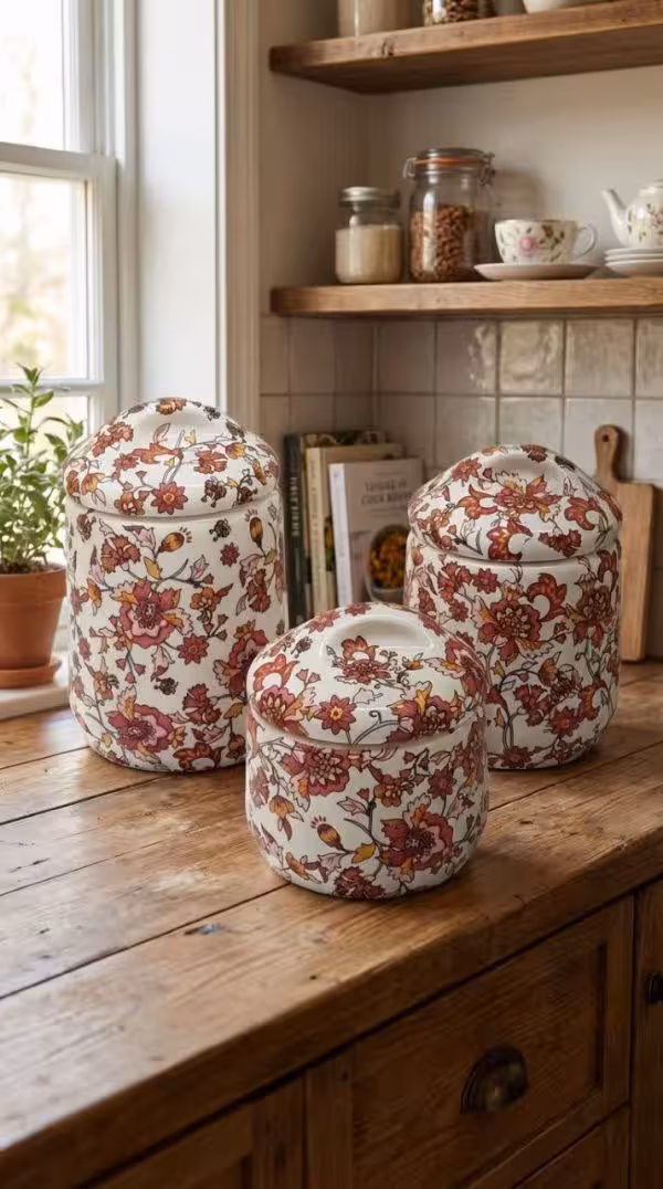 بانکه پاسماوری گل صورتی 3 سایز (بانکه تنقلات)