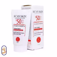 کرم ضدآفتاب فاقد رنگ پوست نرمال تا مختلط SPF50 اسکن اسکین