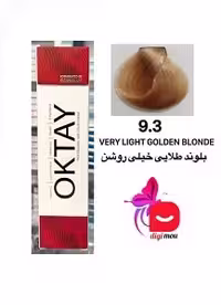 رنگ موی اکتای طیف طلایی (GOLDEN) 9.3 بلوند طلایی خیلی روشن