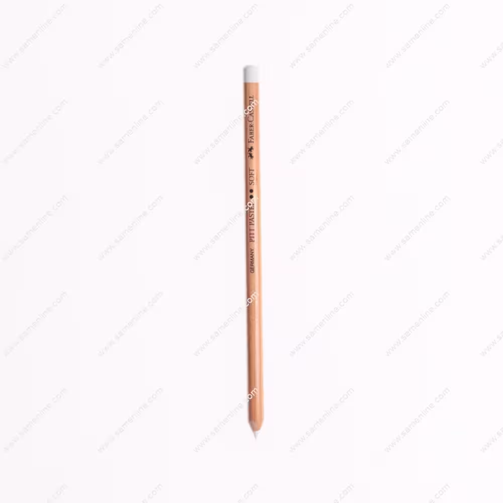 مداد پاستل سفید فابر کاستل مدل Pitt کد 101-1121 SOFT
