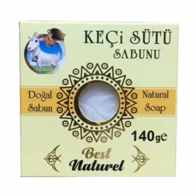صابون سفید و روشن کننده پوست شیر بز KECi sütü وزن 140 گرمی