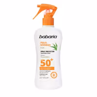 اسپری ضد آفتاب باباریا babaria حاوی  SPF 50 ،اسپانیا حجم 200 میل