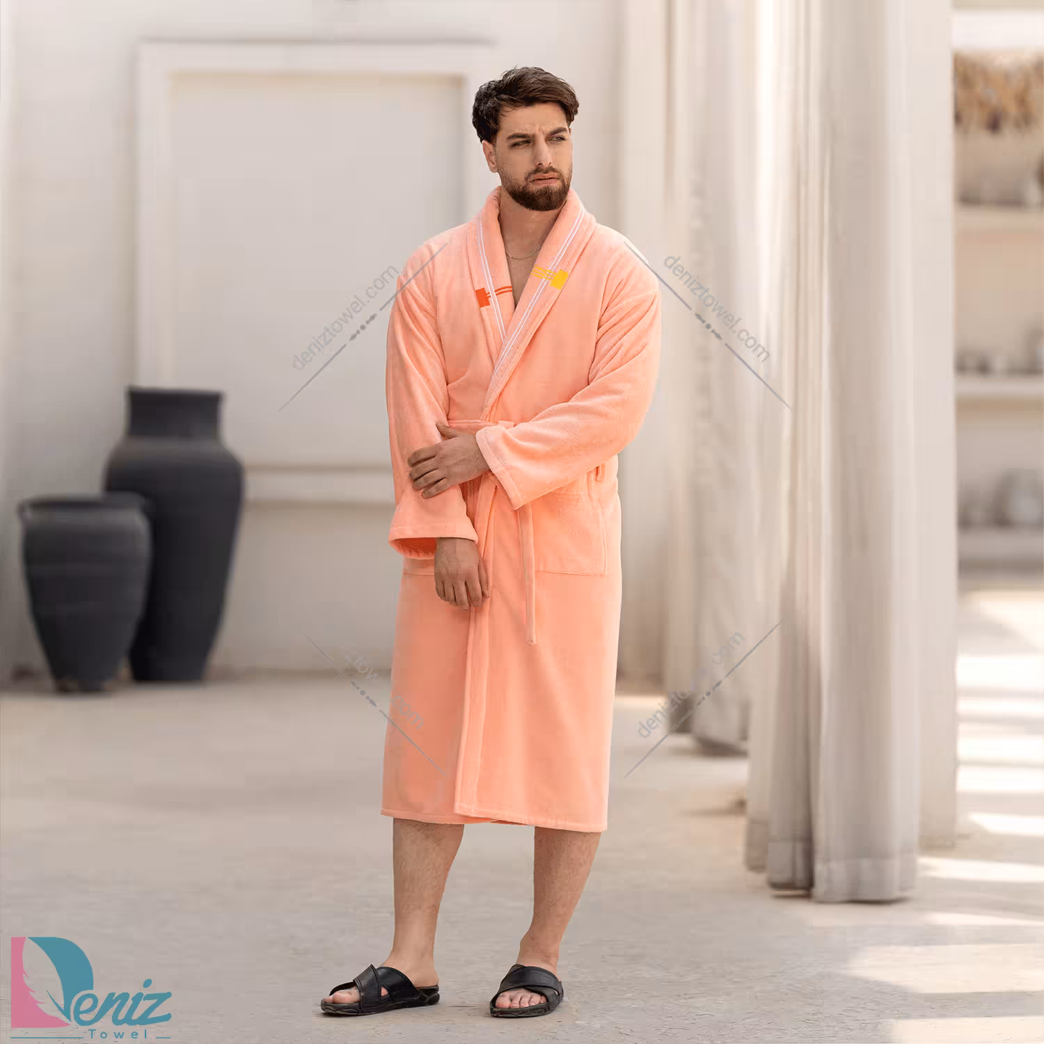 حوله تن پوش ولیسا رنگ گلبهی