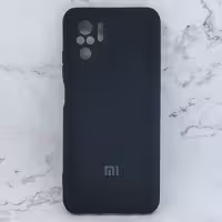 قاب گوشی سیلیکونی مناسب شیائومی Redmi Note 10 4G و Note 10s، رنگ مشکی
