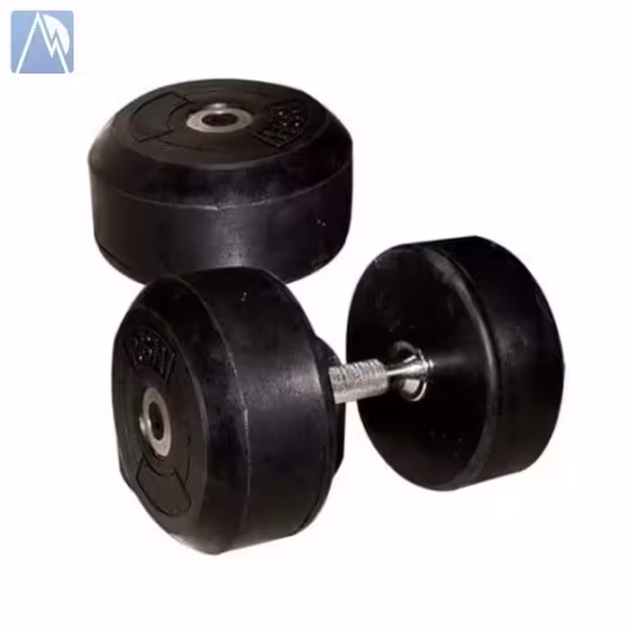 دمبل 5 کیلویی گرد × 2 عدد مجموع ده کیلو