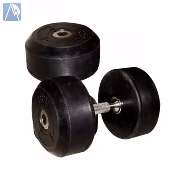 دمبل 5 کیلویی گرد × 2 عدد مجموع ده کیلو