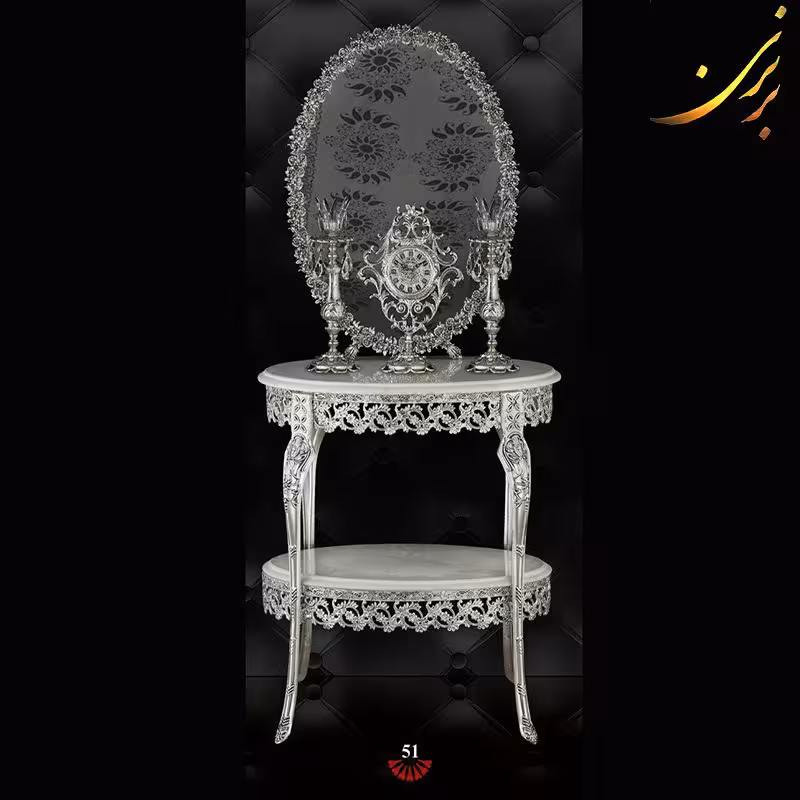 آینه و شمعدان آلومینیومی کد (51)