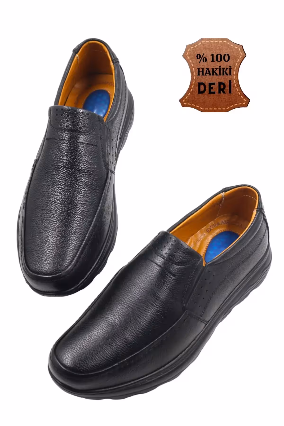 کفش روزمره مردانه   چرمی اورتپدیک با کفی ژل برای آقایان – 7340