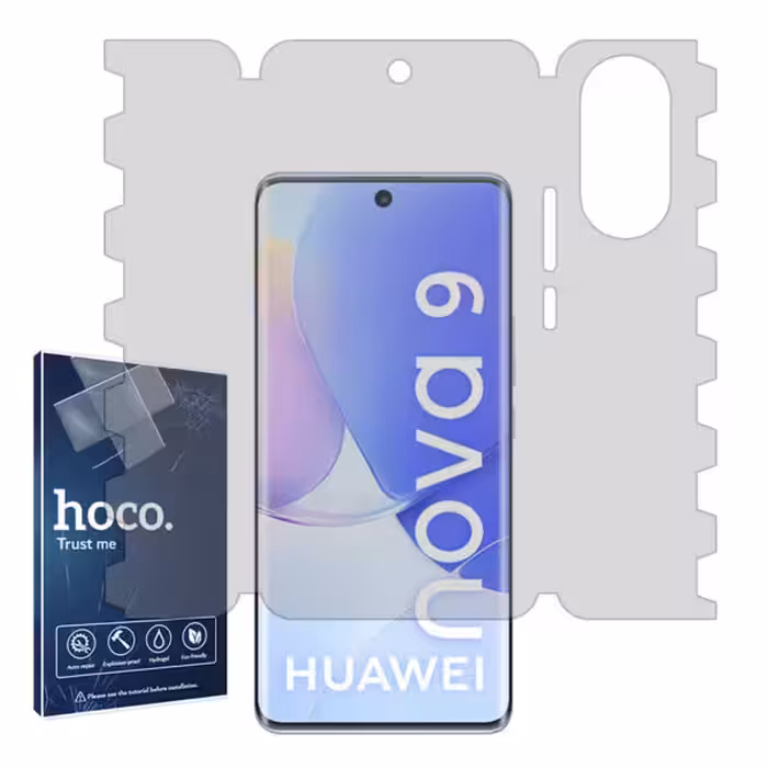 گلس هوآوی nova 9 مدل نانو هیدروژل شفاف برند هوکو کد L