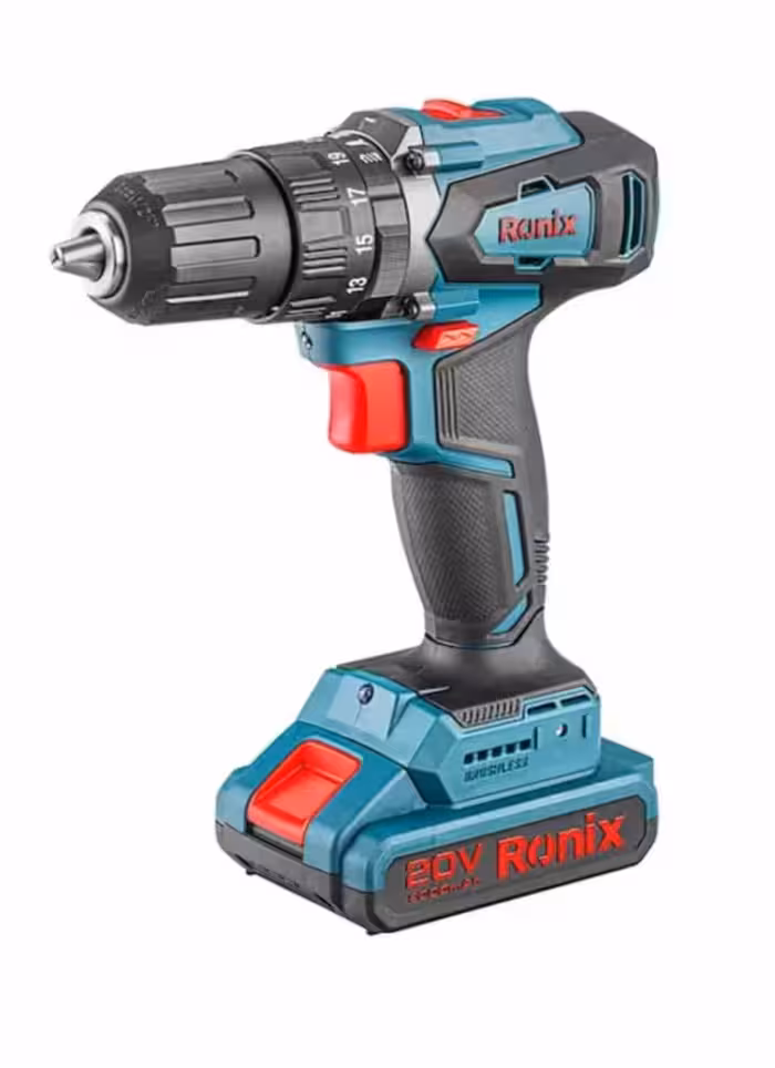 کیت دریل پیچ گوشتی چکشی شارژی 20 ولت رونیکس مدل 8900K