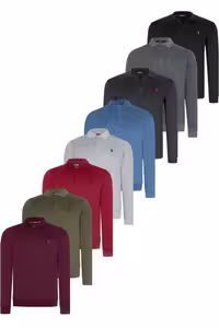 سویشرت مشکی مردانه سیاه 8 ست V4007 آبی تیره آنتراسیت خاکستری کلارت دود نیلی خاکی بنفش Dewberry