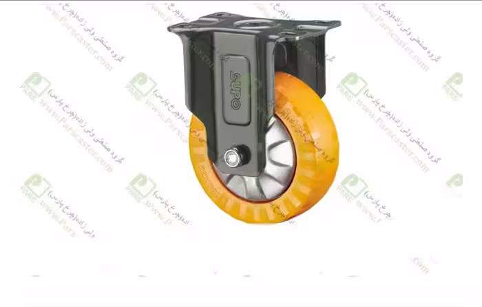 چرخ صنعتی سوپو ثابت نارنجی پرسی سایز 7/5 تا 12 محصول جدید چرخش آریا (  برای استعلام قیمت تماس بگیرید)