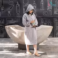 حوله تن پوش آرام رنگ فیلی