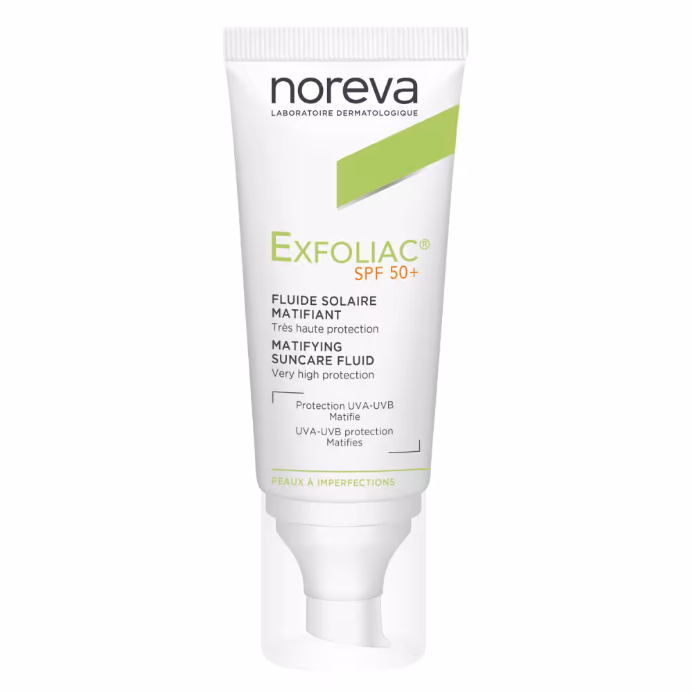 فلوئید ضد آفتاب نوروا Noreva پوست چرب مدل  exfoliac spf 50
