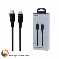 کابل لایتنینگ Green Lion GNPVCUSCLGBK Type-C TO Lightning 18W Black طول 1m