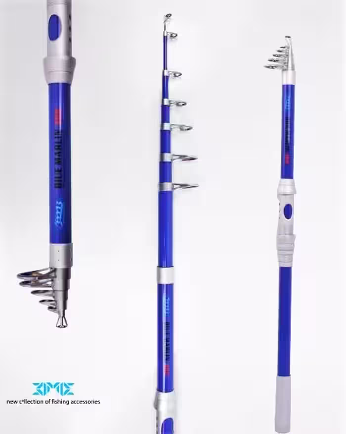 چوب ماهیگیری تلسکوپی سوپر گلاس 3.60 BLUE MARLIN