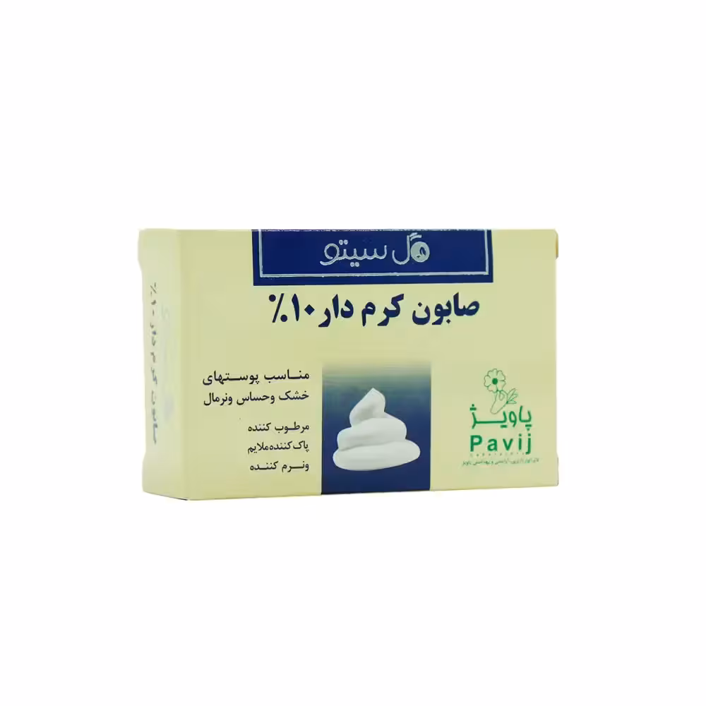 صابون کرم دار 10٪ گل سیتو 100 گرمی