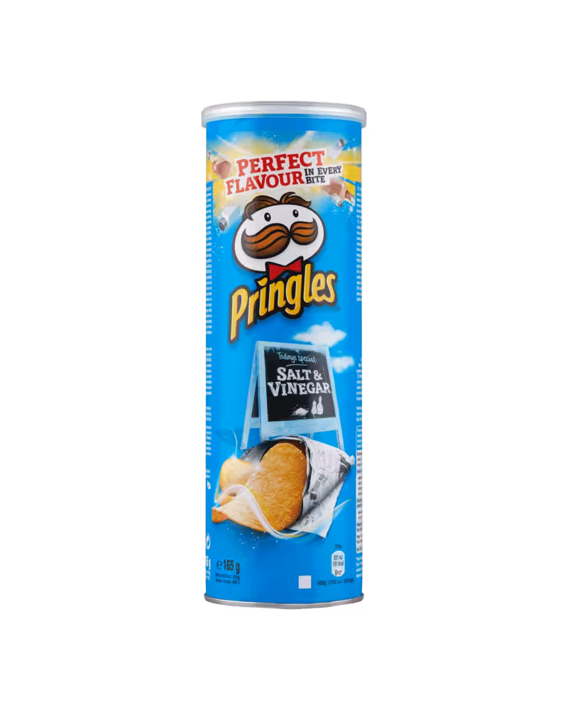 چیپس پرینگلز سرکه نمکی 165 گرم – Pringles Salt & Vinegar