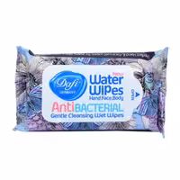 دستمال مرطوب و پاک کننده آنتی باکتریال دافی 12 عددی