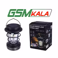 چراغ قوه فانوسی شارژی خورشیدی ریسه دار HOP-8819
