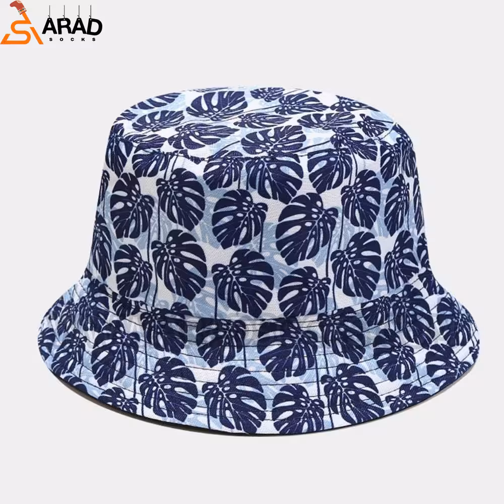 کلاه باکت دو رو طرح برگ انجیری